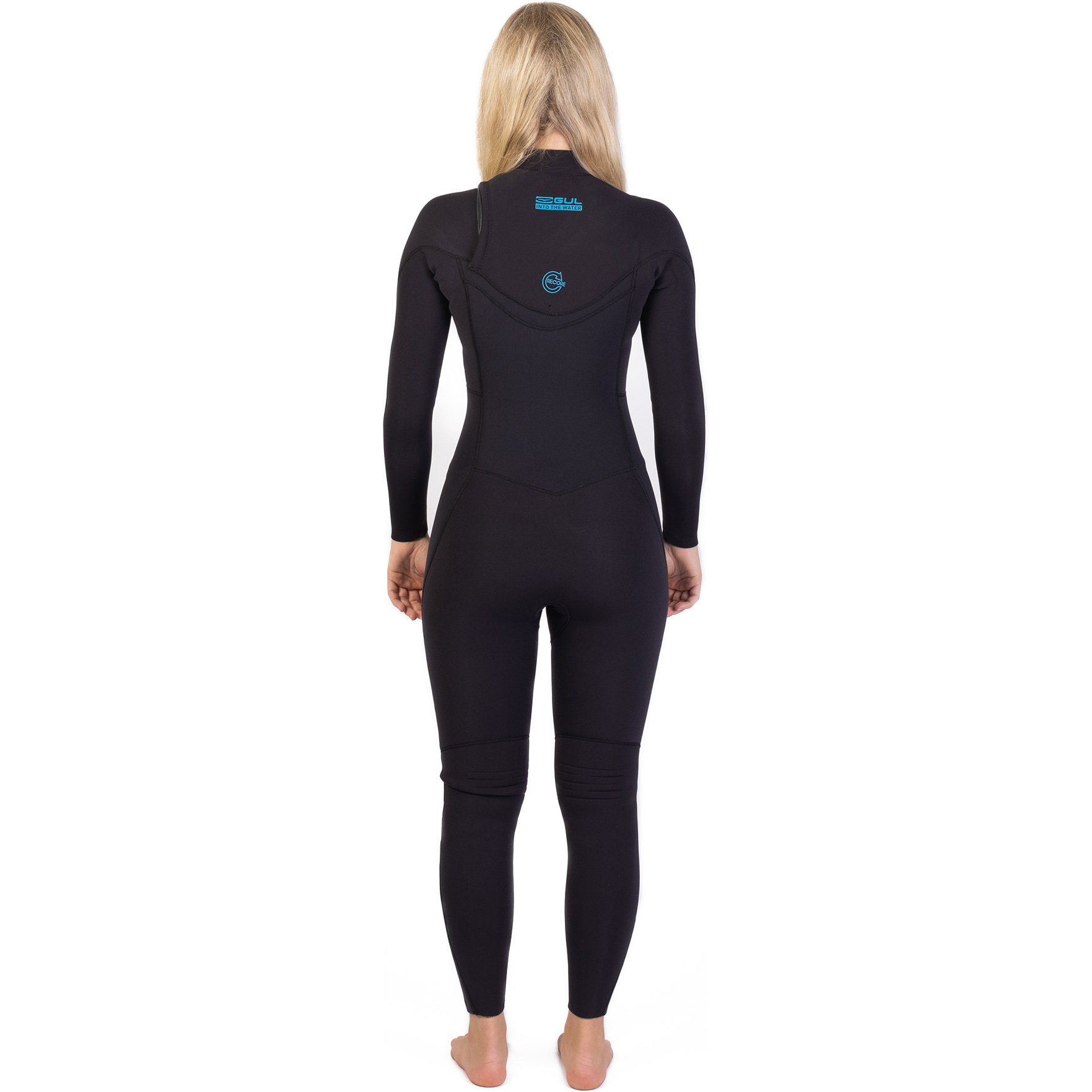 2025 Gul Womens Flexor Recore 3/2mm GBS Chest Zip Wetsuit FX1215/C2 - Black / Recore